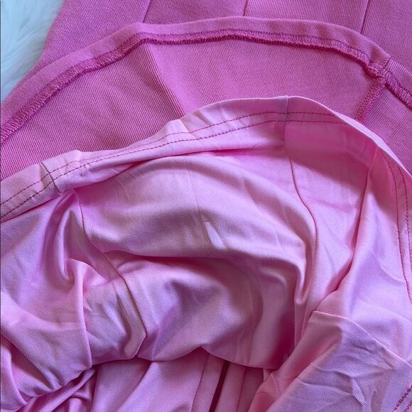 NWT Beyond Egreis Dress Pink Sleeveless Dress Flare Bodice Medium - Picture 4 of 11